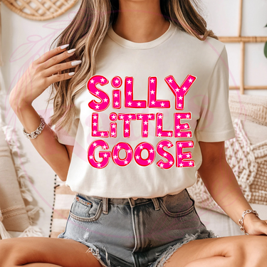 Hot Pink Silly Little Goose T-Shirt